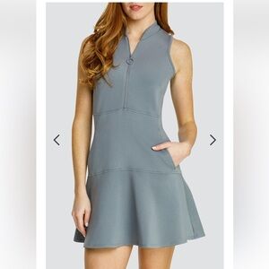 NWT - Tail - Cookie 35" Dress - Athletic Quarter Zip Dress - Cool Mist - Size Lg